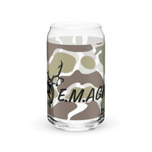 Load image into Gallery viewer, E.M.agine Camo Can-shaped glass 16oz
