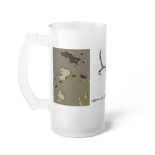 Load image into Gallery viewer, E.M.agine Buck High Country Camo Frosted Glass Mug 16oz
