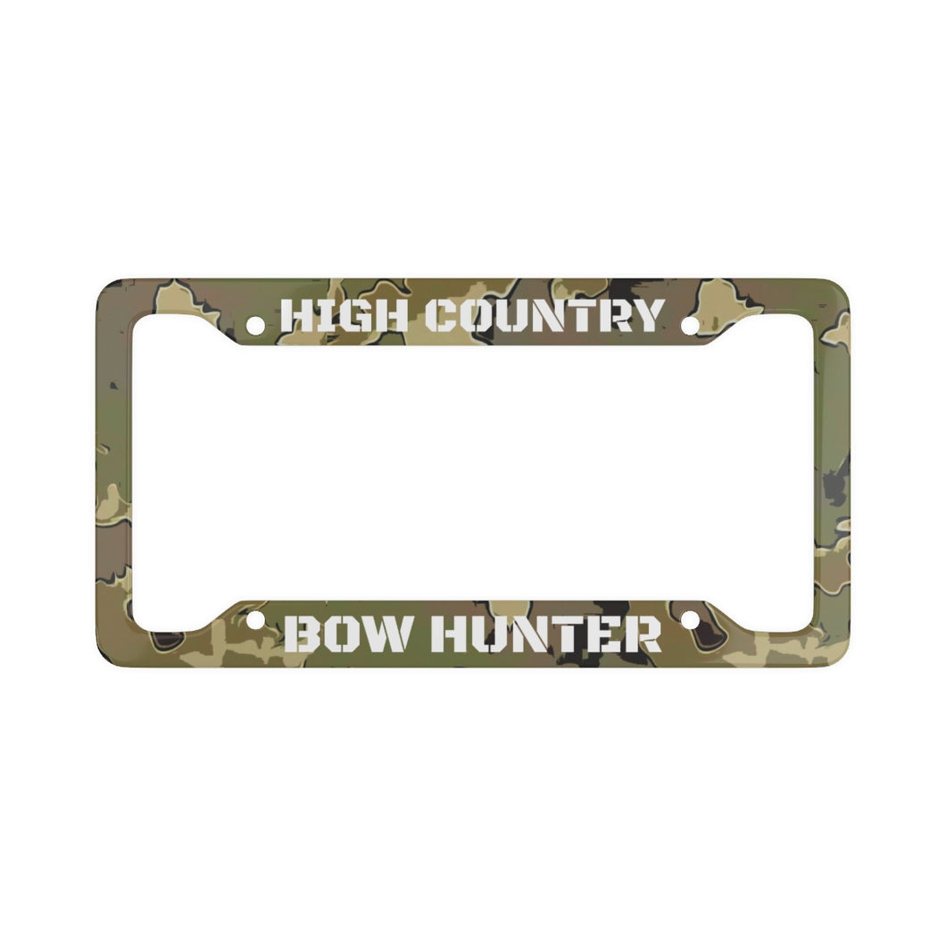 High Country Bow Hunter License Plate Frame