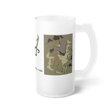 Load image into Gallery viewer, E.M.agine Buck High Country Camo Frosted Glass Mug 16oz
