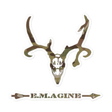 Load image into Gallery viewer, E.M.agine Buck Sticker (multicam)
