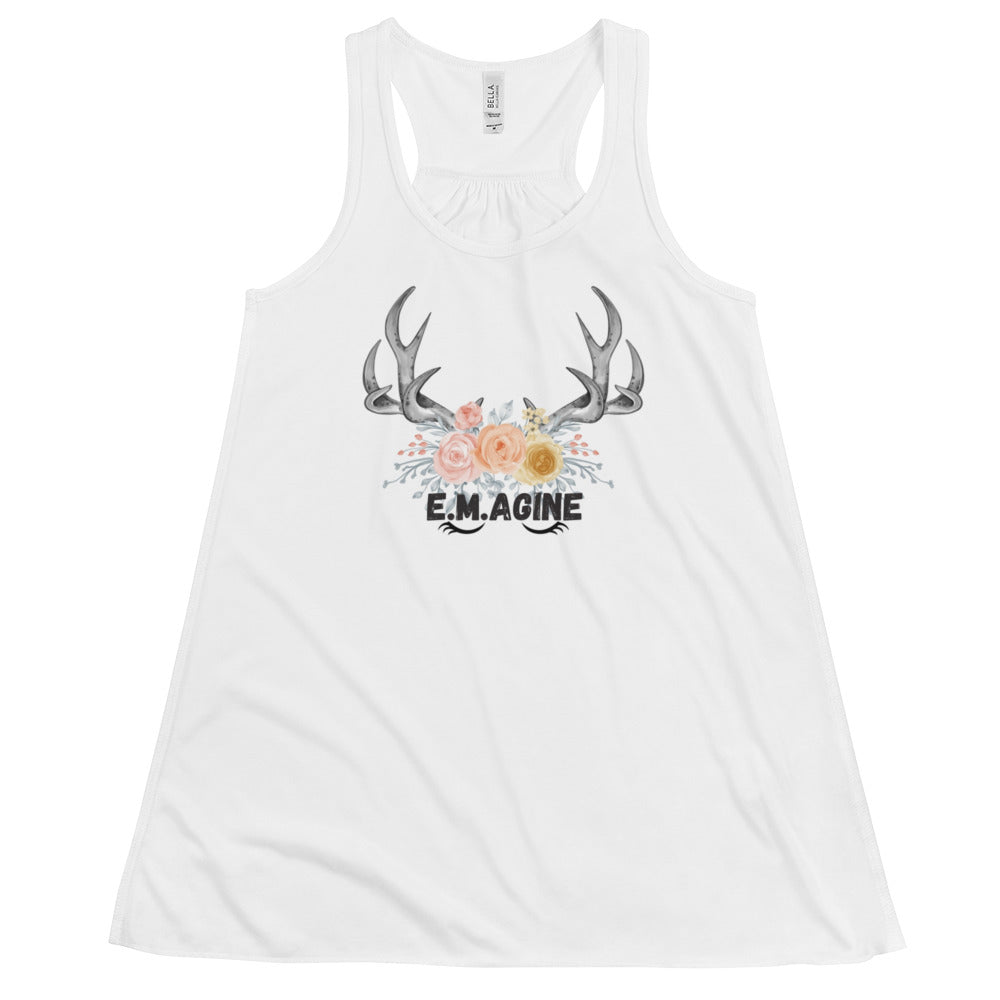 Buck Bouquet Ladies Tank Top