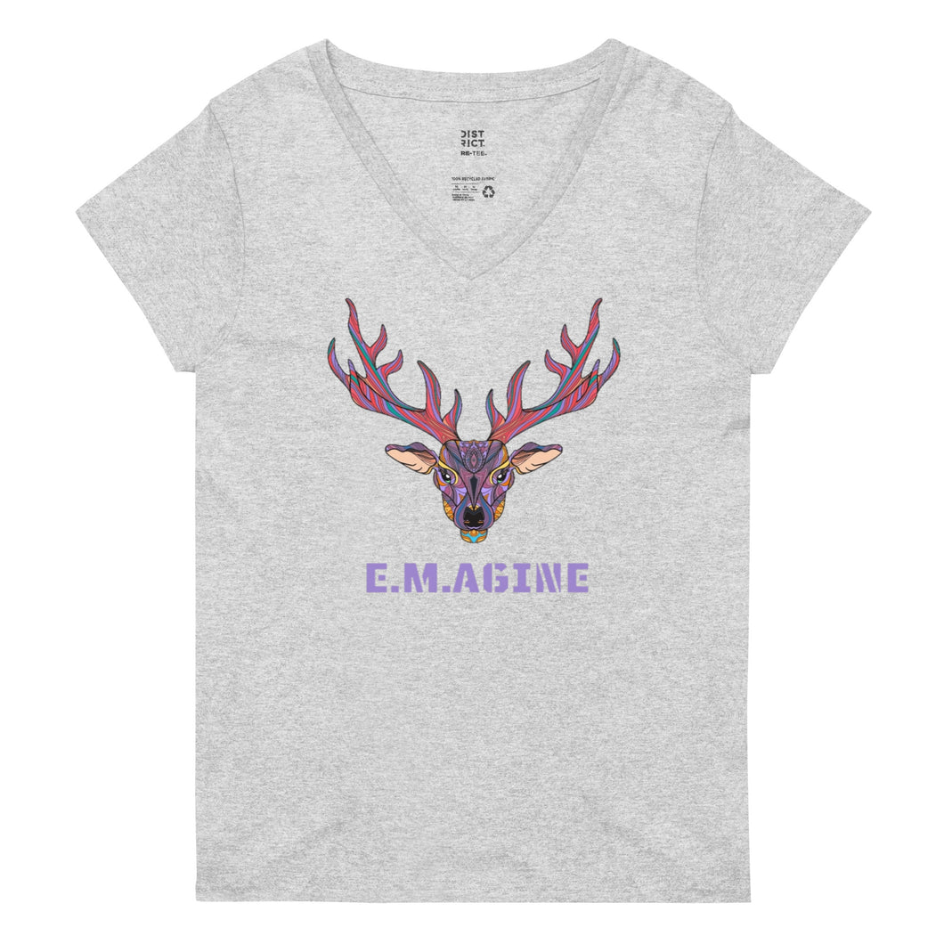 Timber Buck v-neck Ladies shirt