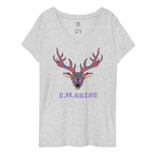 Load image into Gallery viewer, Timber Buck v-neck Ladies shirt
